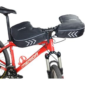 ODIER دراجة المقود قفازات الصوف بطانة الشتاء الدهون دراجة القفازات المتطرفة الطقس البارد دراجة نارية ركاب الدراجة Pogies مقاوم للماء in Kuwait