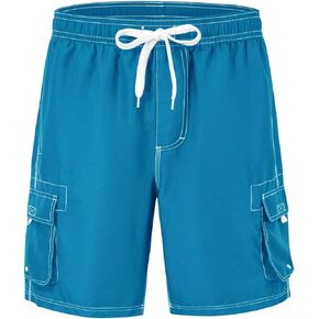Gopune Men's Board Shorts Quick Dry Sportwear with Mesh Lining