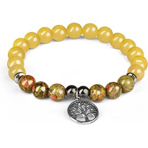Healing Crystal Bracelets for Men & Women, Spiritual, Positive Energy & Balance, Handmade 6mm Crystal Beads Bracelets