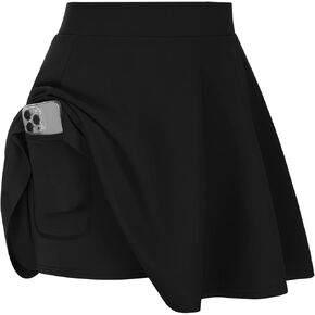 Hanna Nikole Women Plus Size Casual Mini Skater Skirt Basic Versatile Tennis Skirt for Women Skorts Skirts with Pockets in Saudi Arabia