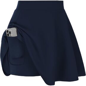 Hanna Nikole Women Plus Size Casual Mini Skater Skirt Basic Versatile Tennis Skirt for Women Skorts Skirts with Pockets in Kuwait