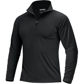 Boladeci Men's UPF 50+ Sun Shirts 1/4 Zip Long Sleeve SPF UV Protection Lightweight Quick Dry Rash Guard Golf Swim Shirts