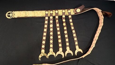 SHE - WOLF ROMAN CINGULUM BELT | MATERIAL : BRASS COATED PLATES | TOTAL LENGTH : 50 INCHES | MADE BY : MEDIEVAL KNIGHTS | in Saudi Arabia