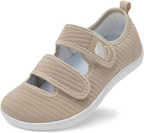 Besroad Womens Walking Shoes Wide Diabetic Shoes Adjustable Barefoot Casual Sneakers Breathable Zero Drop Arthritis Edema Sneakers Indoor Outdoor in Saudi Arabia