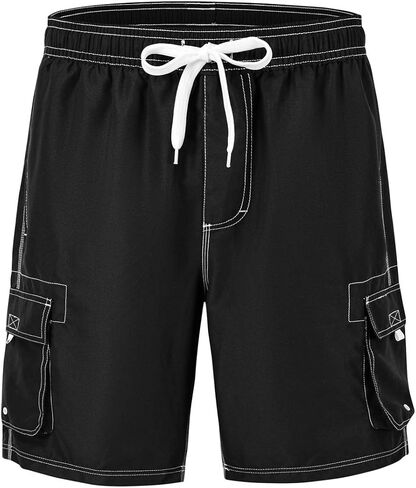 Gopune Men's Board Shorts Quick Dry Sportwear with Mesh Lining in Kuwait