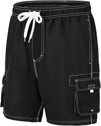 Gopune Men's Board Shorts Quick Dry Sportwear with Mesh Lining in Kuwait