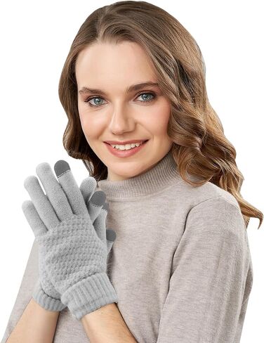 kopdnvei Gloves for Women Cold Weather, Winter Gloves Women, Touch Screen Gloves Women, Gifts Under 10 Dollars in Saudi Arabia