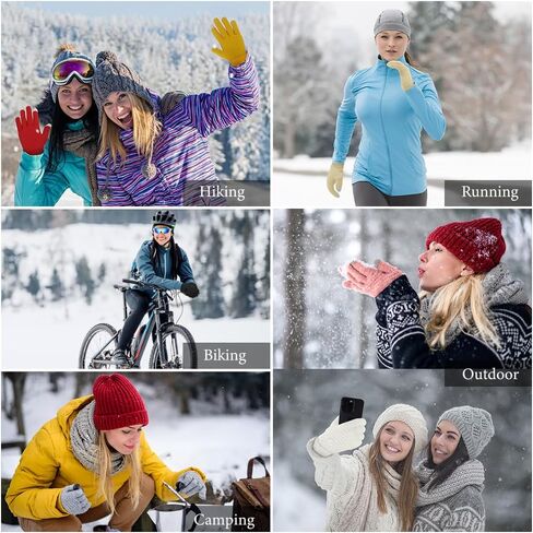 kopdnvei Gloves for Women Cold Weather, Winter Gloves Women, Touch Screen Gloves Women, Gifts Under 10 Dollars in Saudi Arabia