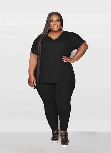 أطقم ملابس رياضية للسيدات من PINSV مقاس كبير مكونة من قطعتين وبدلات رياضية in Kuwait