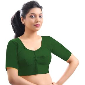 Indian Trendy Pure Cotton Blouse Top Shirt Wedding Choli Saree Skirt Bollywood Indian
