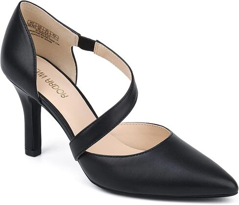 JENN ARDOR Women's Closed Toe Heels for Women 3 inch Stilettos Professional D'Orsay Pumps Sexy Ankle Strap Pointed Wedding Bride Evening Party Office Ladies Dress Shoes High Heels in Kuwait