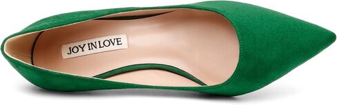 JOY IN LOVE Women's Pumps Shoes 3.5" High Heels Pointy Toe Stiletto Pumps in Kuwait