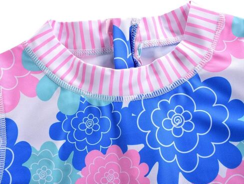 ملابس سباحة Hilor للفتيات مكونة من قطعتين وأكمام طويلة Rashguard UPF 50+ طقم تانكيني لباس السباحة in Kuwait