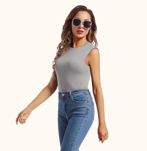 MANCYFIT Thermal Tank Top for Women Fleece Lined Underwear Soft Camisole Baselayer Undershirts Sleeveless Winter Vest in Kuwait