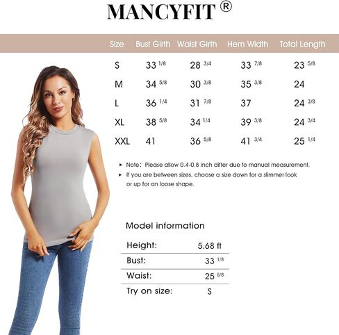 MANCYFIT Thermal Tank Top for Women Fleece Lined Underwear Soft Camisole Baselayer Undershirts Sleeveless Winter Vest in Kuwait