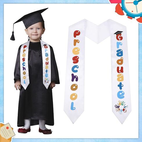Tarpop Kids Graduation Sash Kindergarten Preschool Printed Graduation Stole Unisex 2023 Graduation Sash in Saudi Arabia