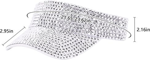 Surkat Bling الراين قبعات واقي من الشمس للنساء والرجال قابل للتعديل الصيف قبعة الشمس في الهواء الطلق قناع قبعات in Kuwait