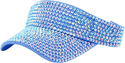 Surkat Bling الراين قبعات واقي من الشمس للنساء والرجال قابل للتعديل الصيف قبعة الشمس في الهواء الطلق قناع قبعات in Kuwait