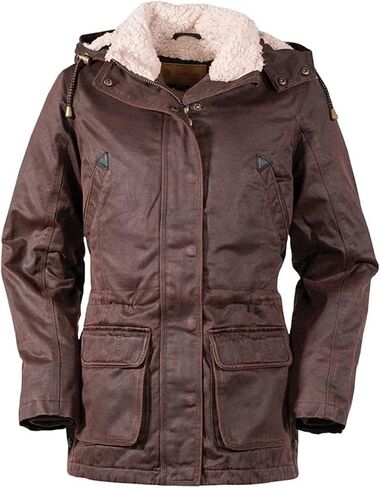 سترة نسائية من Outback Trading 2864 Woodbury Vintage Canyonland للاستخدام الخارجي كاجوال مقاومة للماء مع غطاء رأس قابل للإزالة in Kuwait