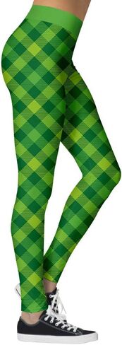 Ainuno St Patricks Day Leggings for Women,Shamrock Leggings Irish Saint Tights in Saudi Arabia