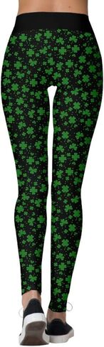 Ainuno St Patricks Day Leggings for Women,Shamrock Leggings Irish Saint Tights in Saudi Arabia