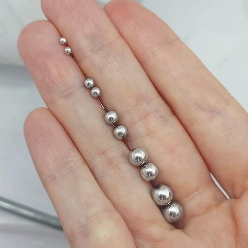 Silverline Jewelry Ball Earrings 5 Pair Set 316L Surgical Stainless Steel Round Ball Stud Earrings for Women Men Teen Girls Teen Boys, Assorted Colors in Kuwait