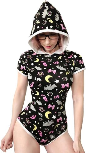 بدلة قطعة واحدة للأطفال الصغار من Littleforbig (ABDL) للبالغين من الجنسين - بدلة قطعة واحدة للهالوين متوهجة ليلاً in Kuwait