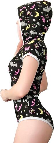 بدلة قطعة واحدة للأطفال الصغار من Littleforbig (ABDL) للبالغين من الجنسين - بدلة قطعة واحدة للهالوين متوهجة ليلاً in Kuwait