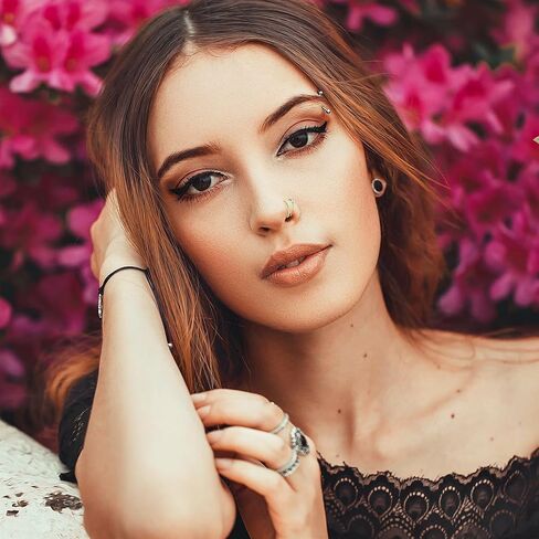 Lusofie 10 Pcs Nose Rings Hoops Double Hoop Nose Ring Fake Nose Ring Clip On Nose Ring Fake Lip Piercing For Women Men in Kuwait