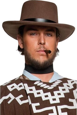 Smiffy's Men's Authentic Western Wandering Gunman Hat with Rim in Saudi Arabia
