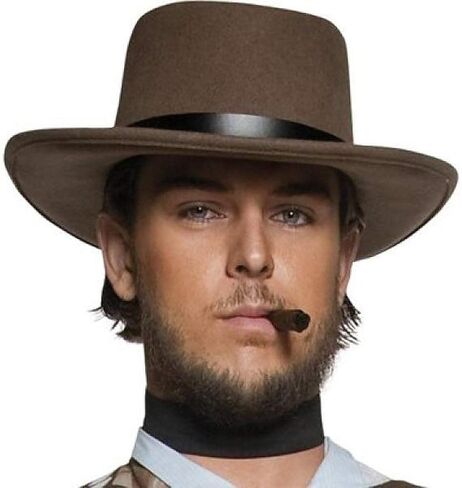 Smiffy's Men's Authentic Western Wandering Gunman Hat with Rim in Saudi Arabia