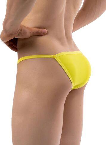 IKINGSKY Men's String Bikini Underwear High-leg Opening Briefs Sexy Brazilian Cut Bulge Underwear in Saudi Arabia