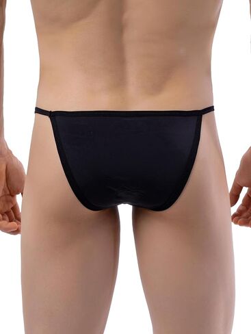 IKINGSKY Men's String Bikini Underwear High-leg Opening Briefs Sexy Brazilian Cut Bulge Underwear in Saudi Arabia