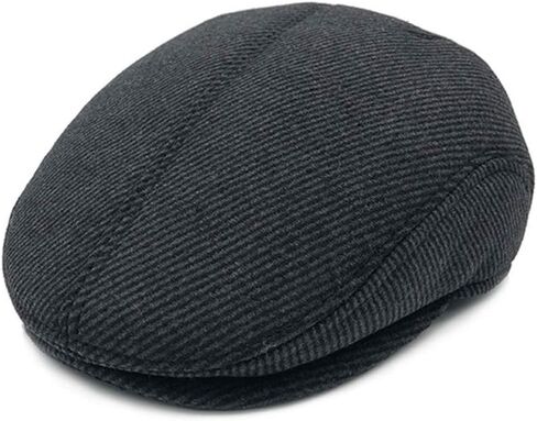 MSFGJZM Men Fall Winter Peaked Flat Cap Adjustable Earmuffs Driving Cap Beret Hat in Saudi Arabia