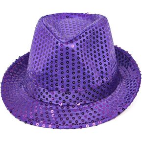 Sequin Hat for Man and Women,Western Sequin Fedora Hat Bling Dance Hats in Kuwait