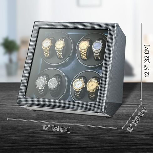 TIMECUBE Watch Winder for 8 Automatic Watches with LED Light and 15 Winding Programs in Kuwait