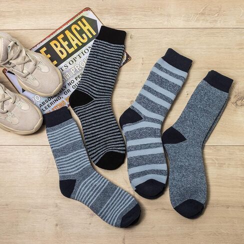 Sock Amazing Stylish للرجال 4 أزواج من الجوارب الحرارية للشتاء الشديد الطقس البارد السميك للطقس in Kuwait