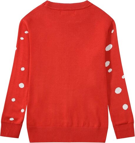 Camii Mia-Big-Girls-Ugly-Christmas-Sweater-Crewneck Sweater Reindeer Pullover Knitted Causal in Saudi Arabia