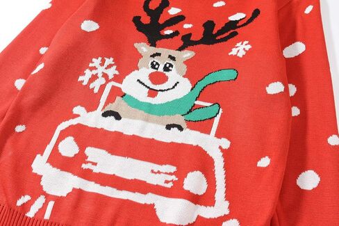 Camii Mia-Big-Girls-Ugly-Christmas-Sweater-Crewneck Sweater Reindeer Pullover Knitted Causal in Saudi Arabia