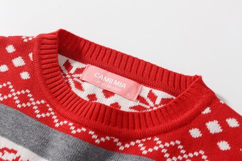 Camii Mia-Big-Girls-Ugly-Christmas-Sweater-Crewneck Sweater Reindeer Pullover Knitted Causal in Saudi Arabia