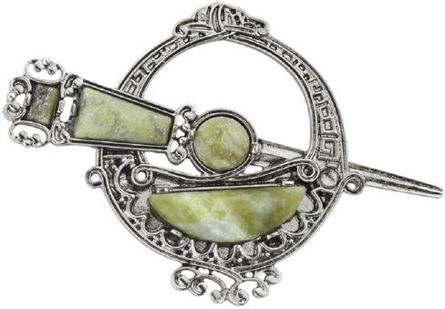Tara Brooch Connemara Marble Made in Ireland in Saudi Arabia