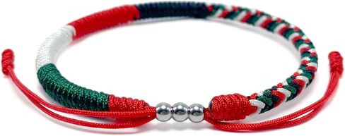 LAMIBEE Country Pride, Country Flag Code Bracelet, Protection and Lucky Sufer String Bracelet, Tibetan Wrist Wrap Bracelet, Boho Style Rope Bracelet for Women, Men, String Thread Bracelets in Kuwait