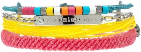 Pura Vida Charli D'Amelio Bracelet Style Holiday Pack - Adjustable Bands, Assorted Designs - Set of 4 in Saudi Arabia