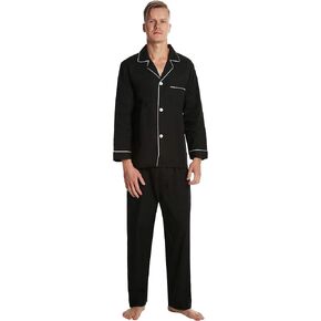 EVERDREAM Men’s Pajama Set, Solid Lightweight Botton Down Pajamas for Men in Saudi Arabia