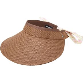 Hurley Women's Straw Visor - Sorrento Wide Brim Sun Visor