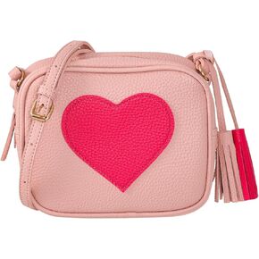 Miayon الفتيات محفظة جلدية نمط القلب حقائب كروسبودي مع شرابة للفتيات الجدة محافظ حقيبة الكتف مع الأشرطة قابل للتعديل للأطفال النساء in Kuwait