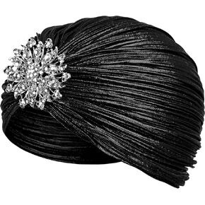 CROWN GUIDE 1920s Gatsby Headpiece Crystal Roaring 20s Costumes Accessories Flapper Cap Exotic Hair Wraps