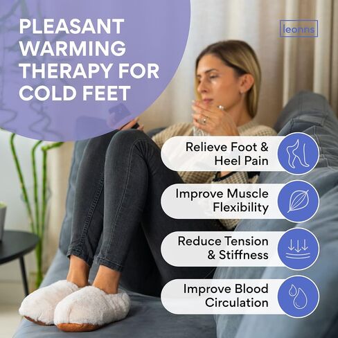 Microwavable Slippers for Women and Men - Heated Booties Warming Slippers for Heat Therapy | Microwave Heated Foot Warmers/Socks -Comfortable Heated Slippers Woman and Men in Saudi Arabia