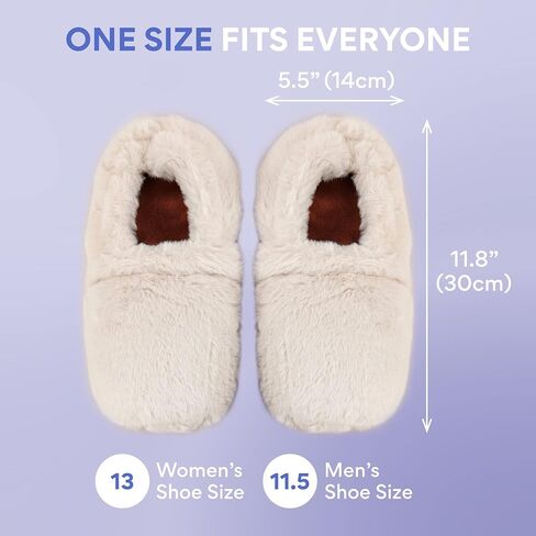 Microwavable Slippers for Women and Men - Heated Booties Warming Slippers for Heat Therapy | Microwave Heated Foot Warmers/Socks -Comfortable Heated Slippers Woman and Men in Saudi Arabia