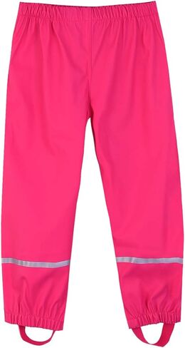 M2C Boys Girls Reflective Waterproof Rain Pants Lightweight Rainwear in Saudi Arabia